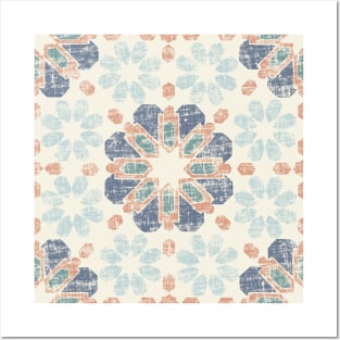 Moroccan Tile - Periwinkle Posters and Art